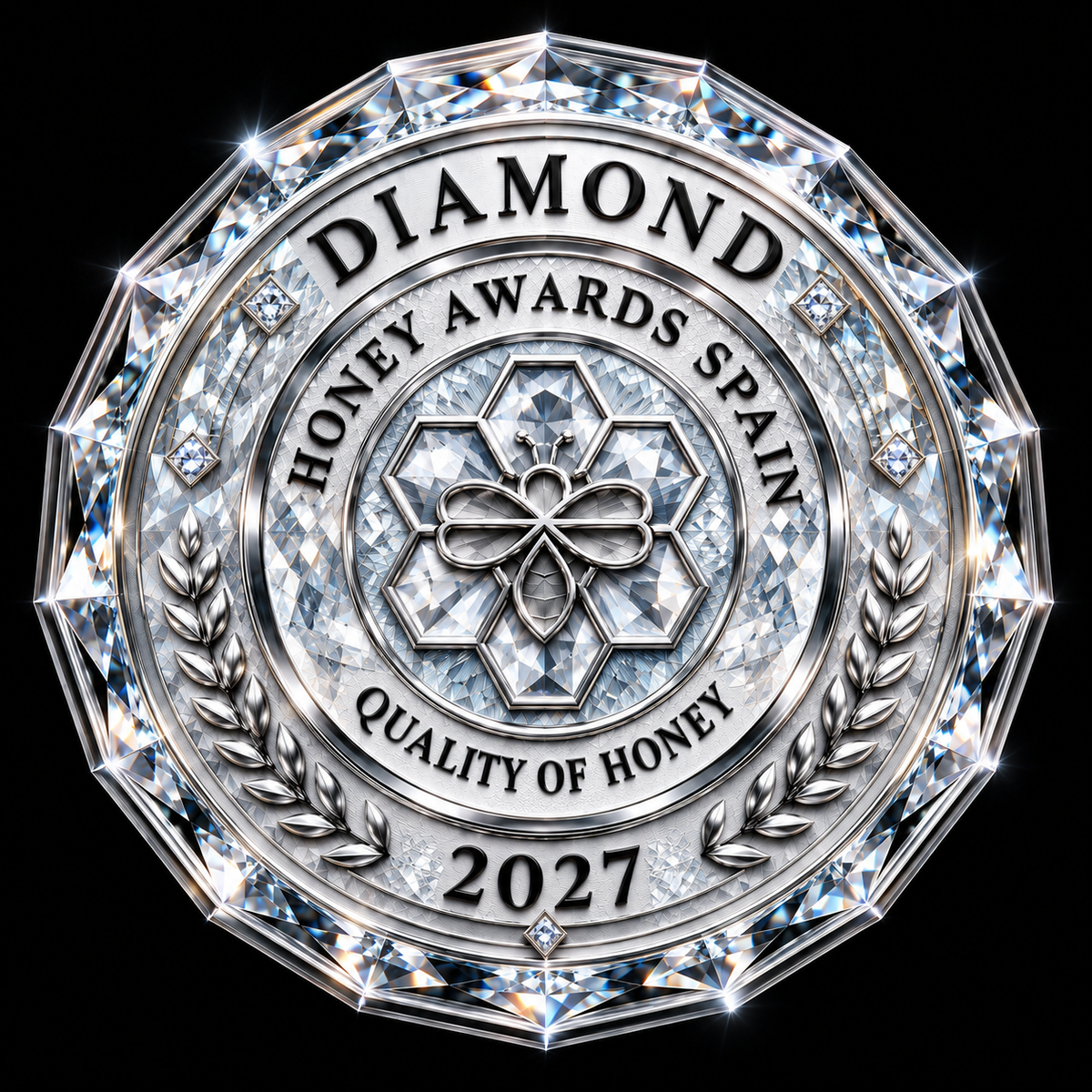Badge Diamond 2027 · Calidad de la Miel