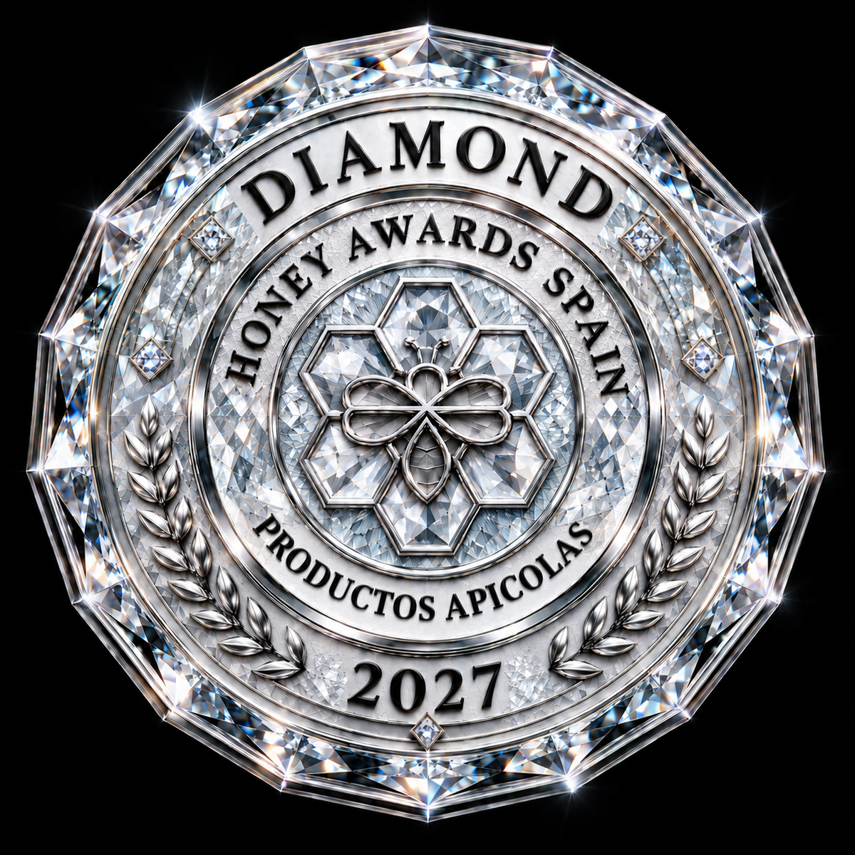 Badge Diamond 2027 · Productos Apícolas