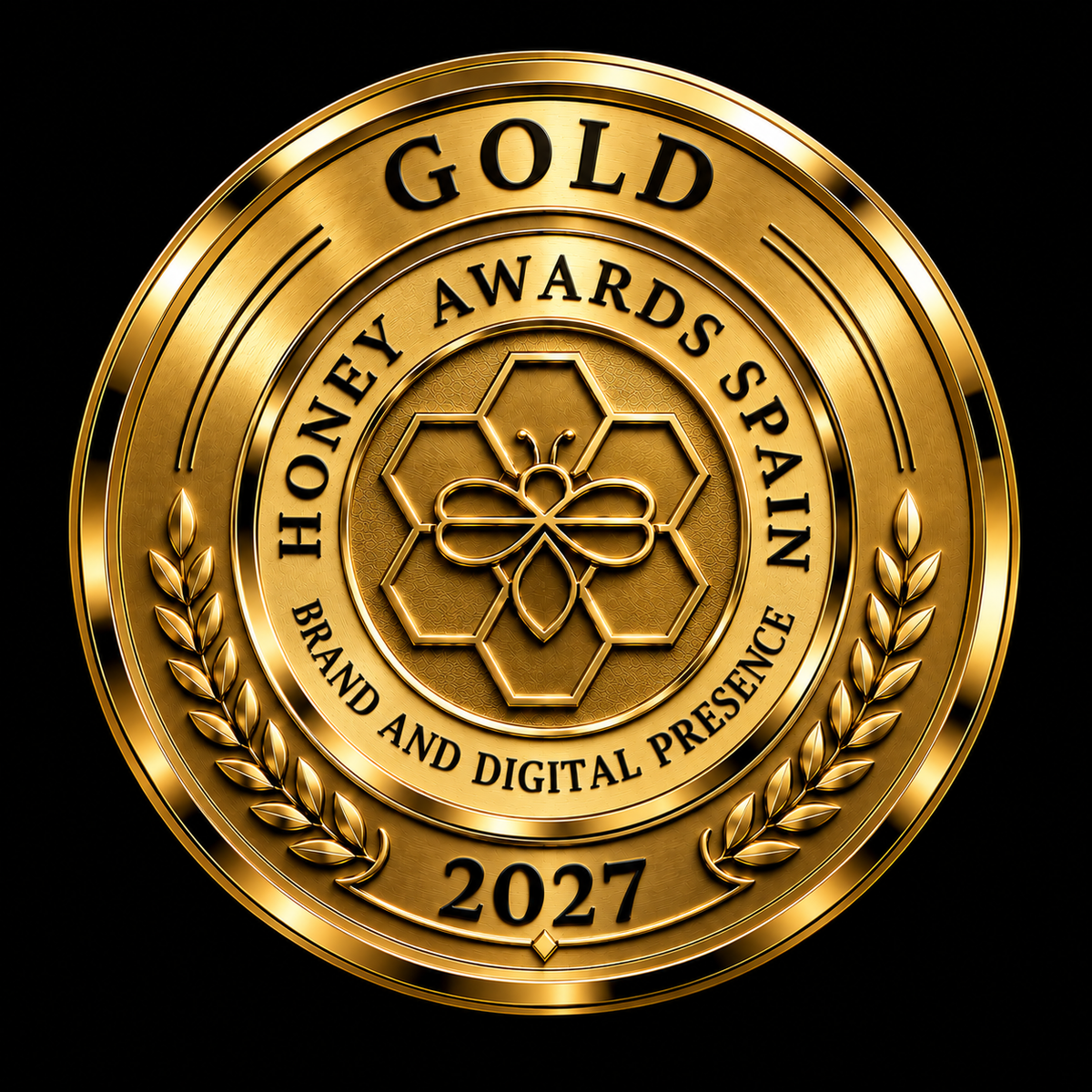 Badge Gold 2027 · Marca & Presencia Digital
