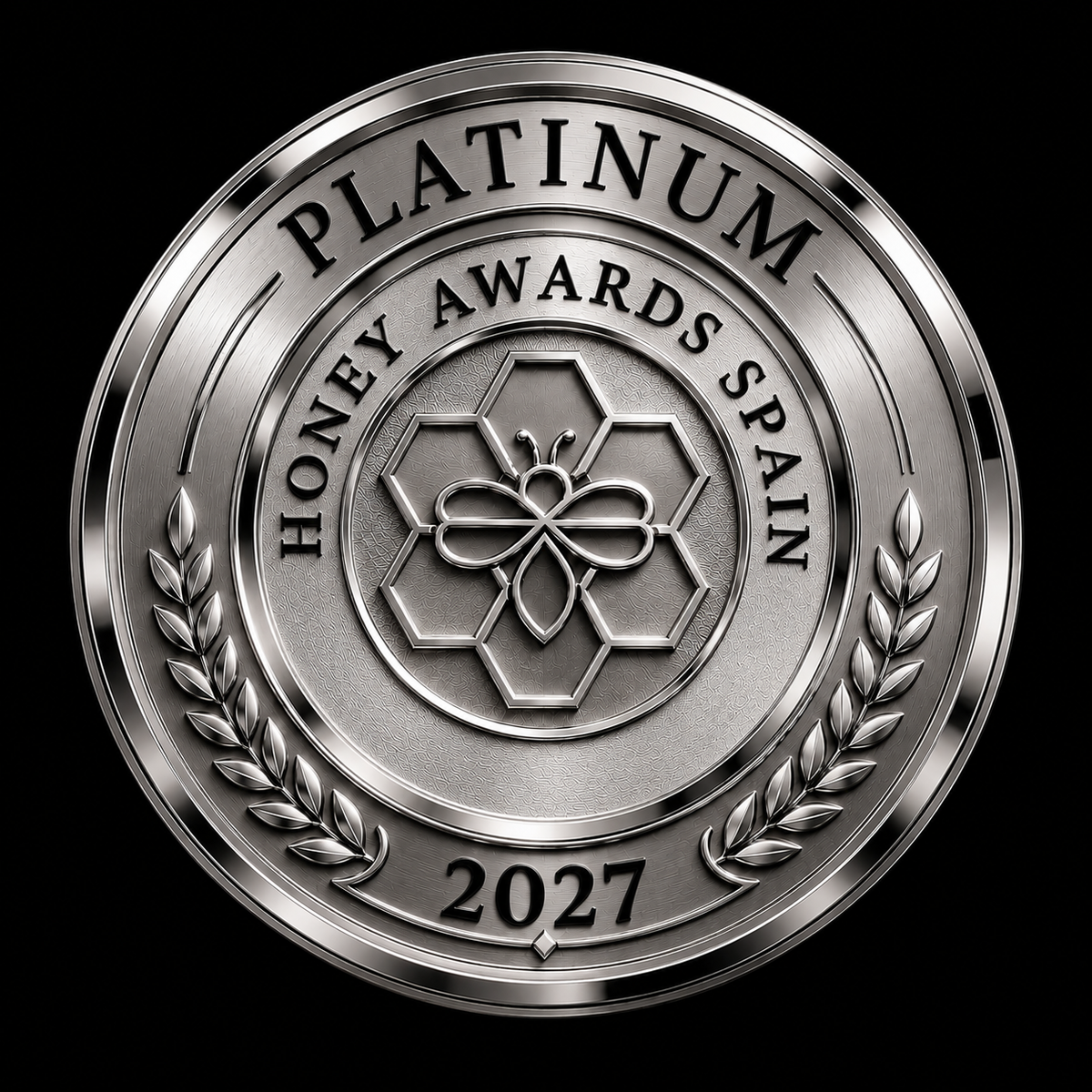 Badge Platinum 2027 · Calidad de la Miel