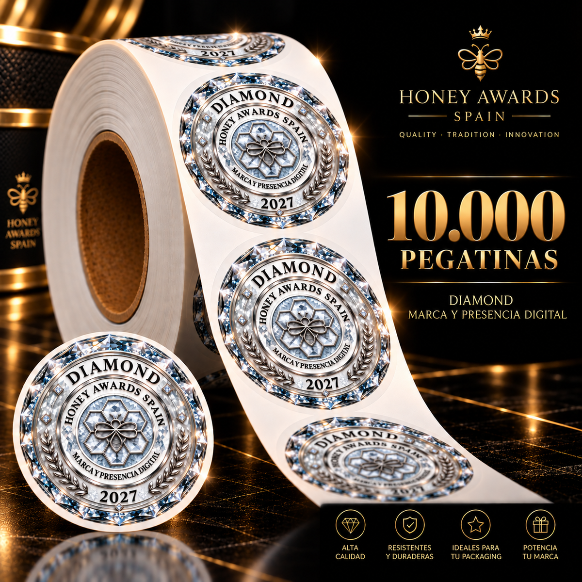 Badge Diamond 2027 · Marca & Presencia Digital