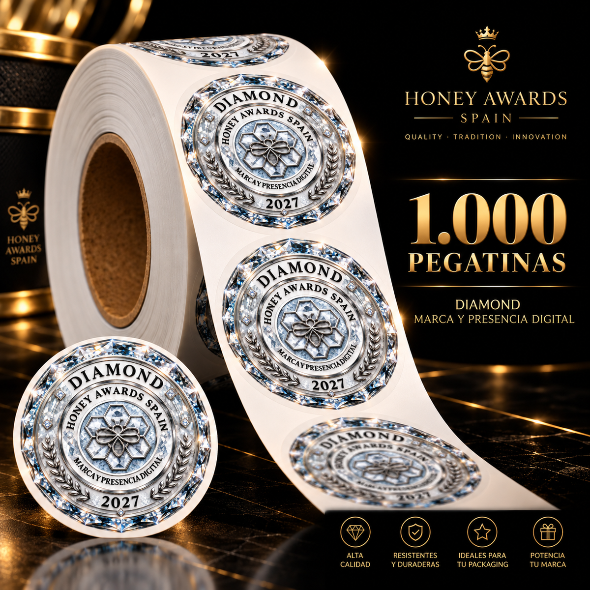 Badge Diamond 2027 · Marca & Presencia Digital