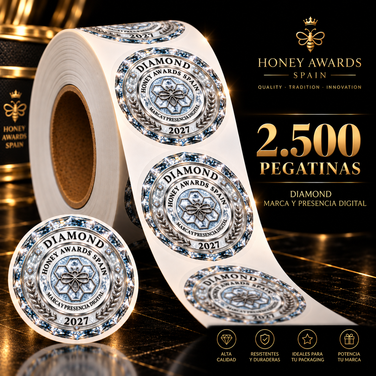 Badge Diamond 2027 · Marca & Presencia Digital