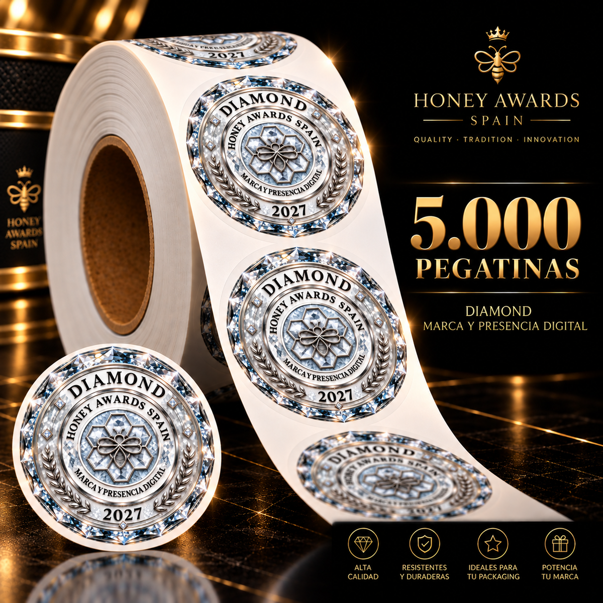 Badge Diamond 2027 · Marca & Presencia Digital