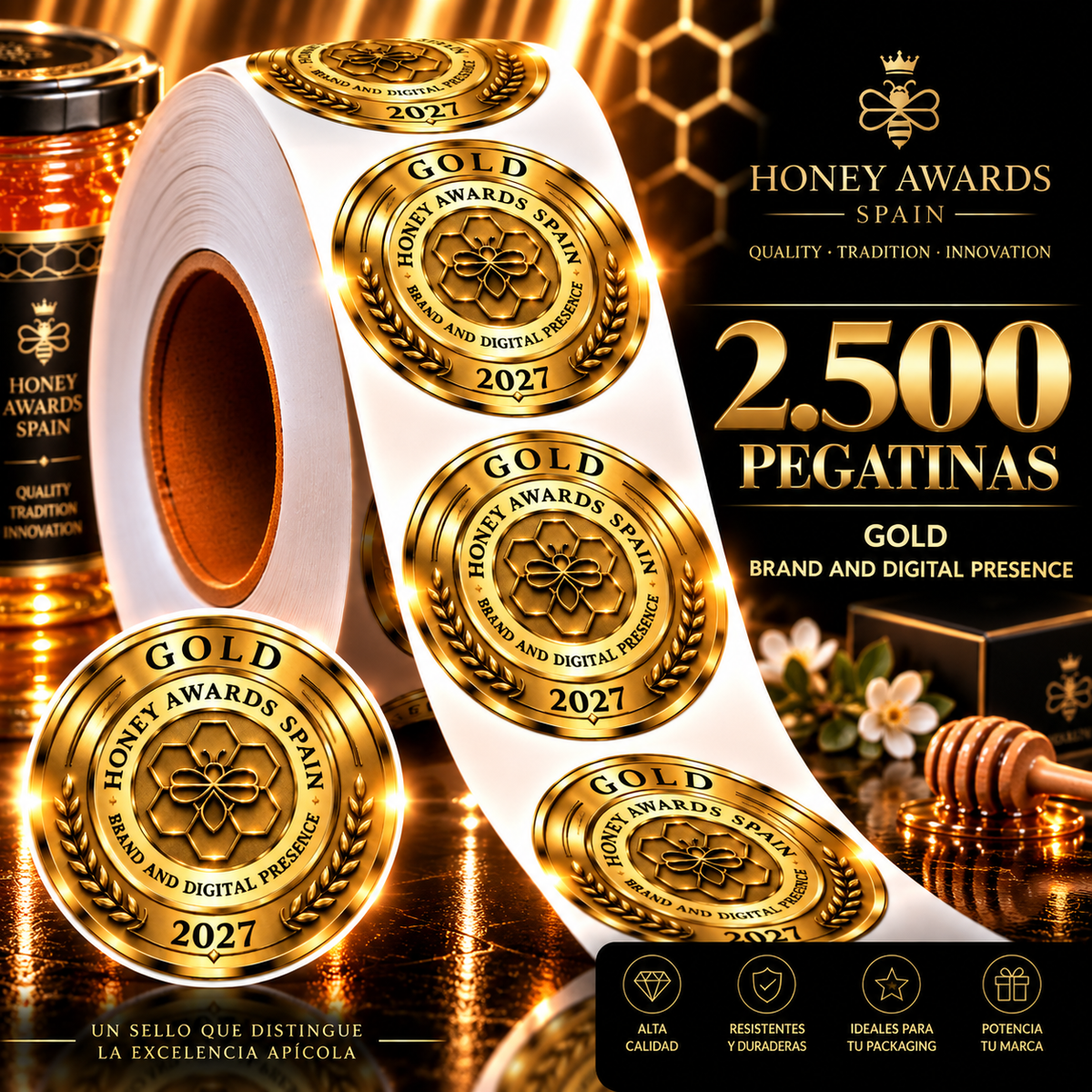 Badge Gold 2027 · Marca & Presencia Digital