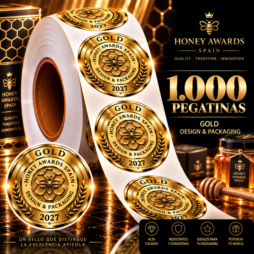 Badge Gold 2027 · Diseño & Packaging