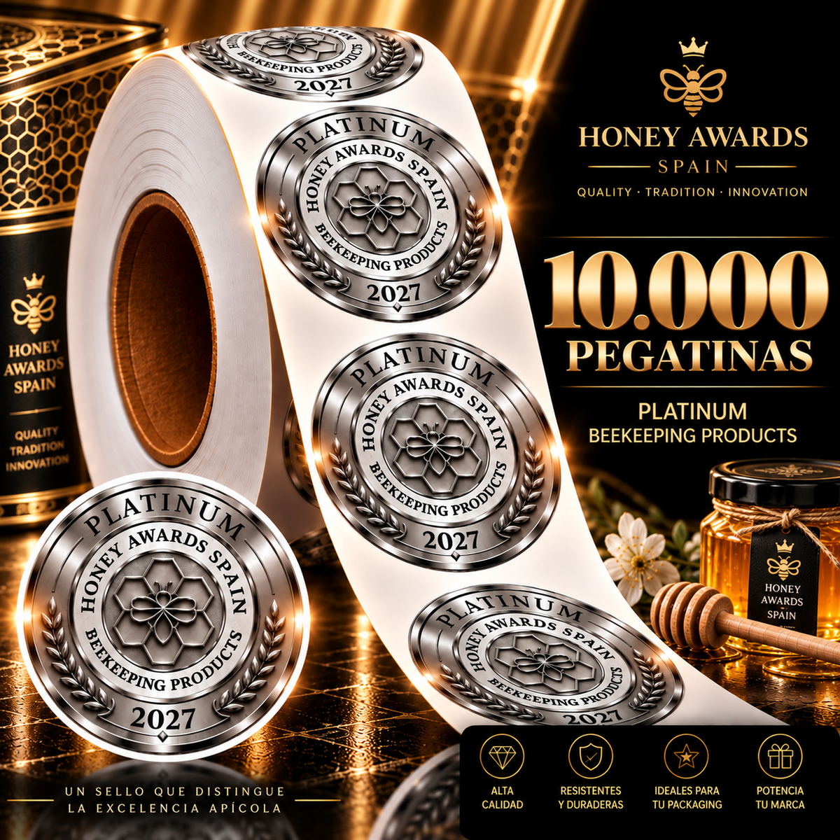 Badge Platinum 2027 · Productos Apícolas