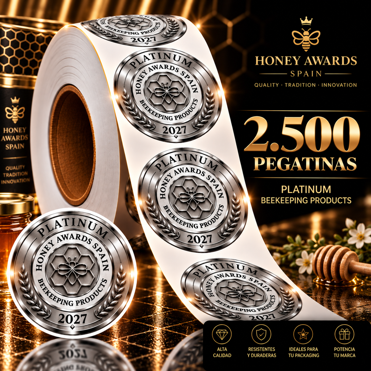 Badge Platinum 2027 · Productos Apícolas