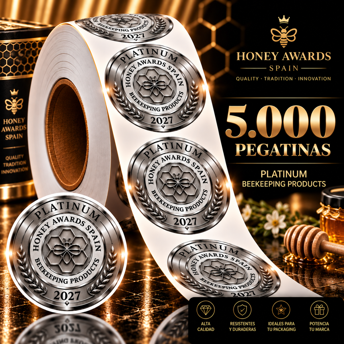 Badge Platinum 2027 · Productos Apícolas