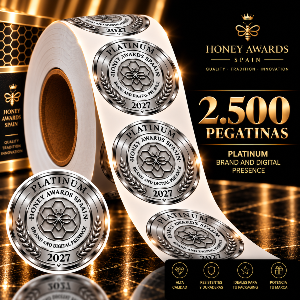 Badge Platinum 2027 · Marca & Presencia Digital