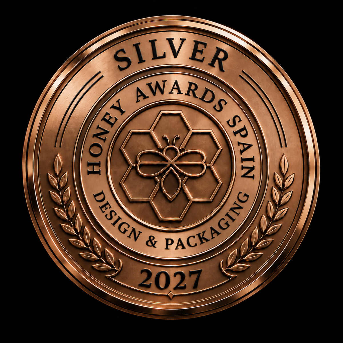 Badge Silver 2027 · Diseño & Packaging